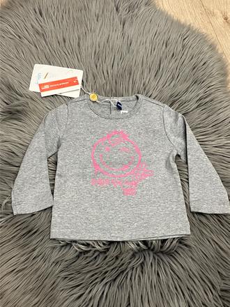 Dievčenské tričko s potlačou smile (62-68), original marines,62 / 68