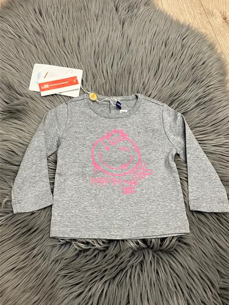 Dievčenské tričko s potlačou smile (62-68), original marines,62 / 68