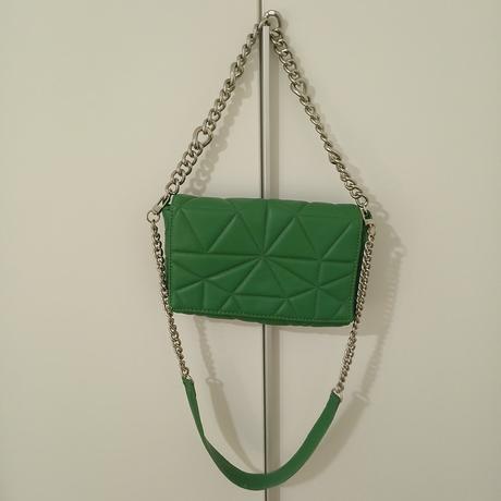 Zelená prešívaná kabelka, stradivarius