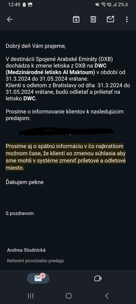 Ako riešiť zmenu letiska v Dubaji?