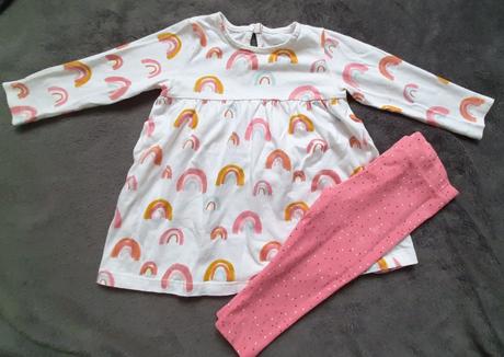 Šaty a legíny, f&f,74