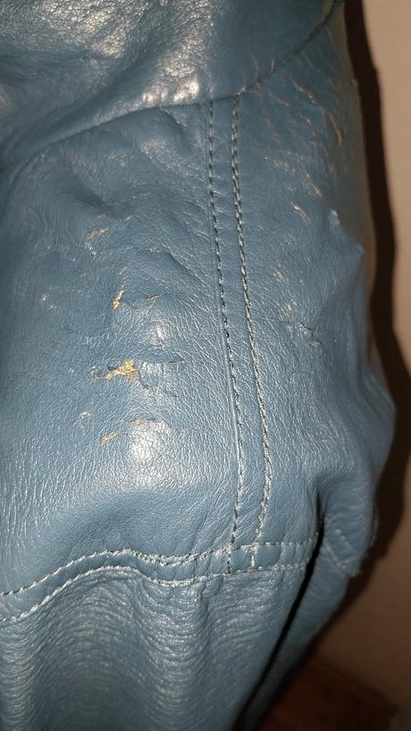 Petrolejová koženková bunda, m