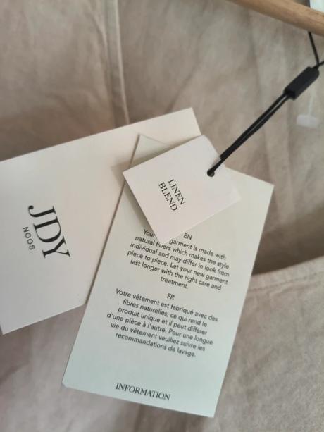 Jdy ľanové midi šaty l, l