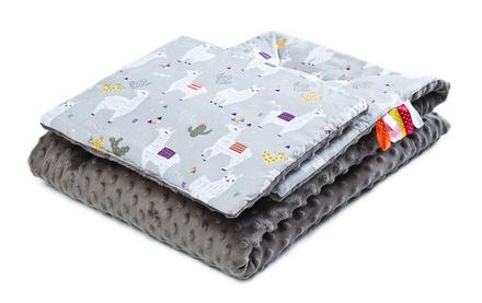 Sensillo sada minky prikrývka 75x100cm a vankúš 30, šírka (cm): 75,dĺžka (cm): 100