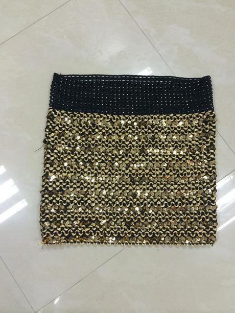 Zlatá sukna h&m, h&m,s