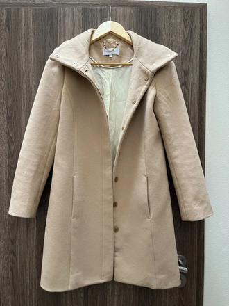 Dámsky vlnený kabát, s