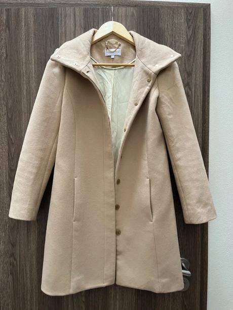 Dámsky vlnený kabát, s