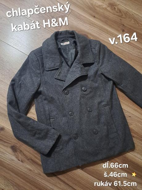 Chlapčenský kabát h&m, h&m,164