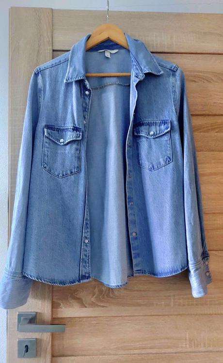 Predám rifľovú košeľu h&m, xs, môže nosiť aj s, h&m,xs