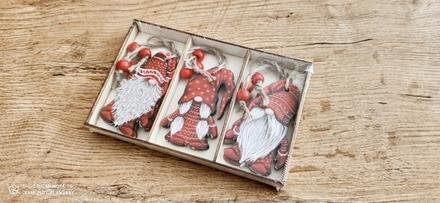 Vianočné výlisky- trpaslíci - 9 kusov - vzor i,