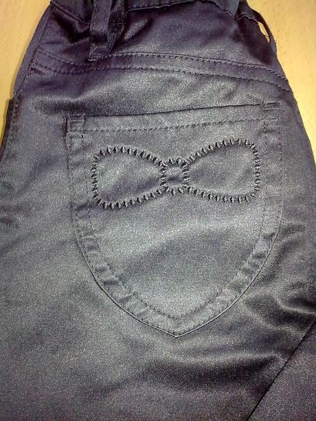 Satenove nohavice, h&m,110