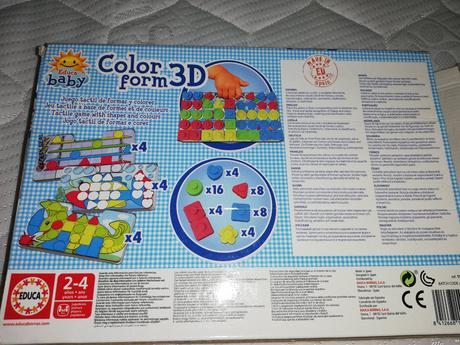 Educa puzzle pre najmenšie deti color form 3d,