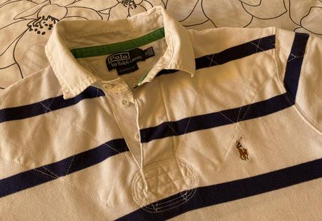 Bavlnené pásikové tričko polo ralph lauren v. m, ralph lauren,m