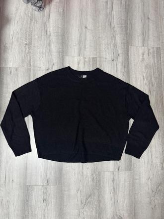 Čierny sveter, h&m,s