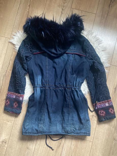 Desigual denim bunda/parka, desigual,m