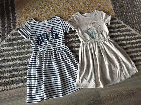 Kvetinkové šaty 122/128, h&m,128