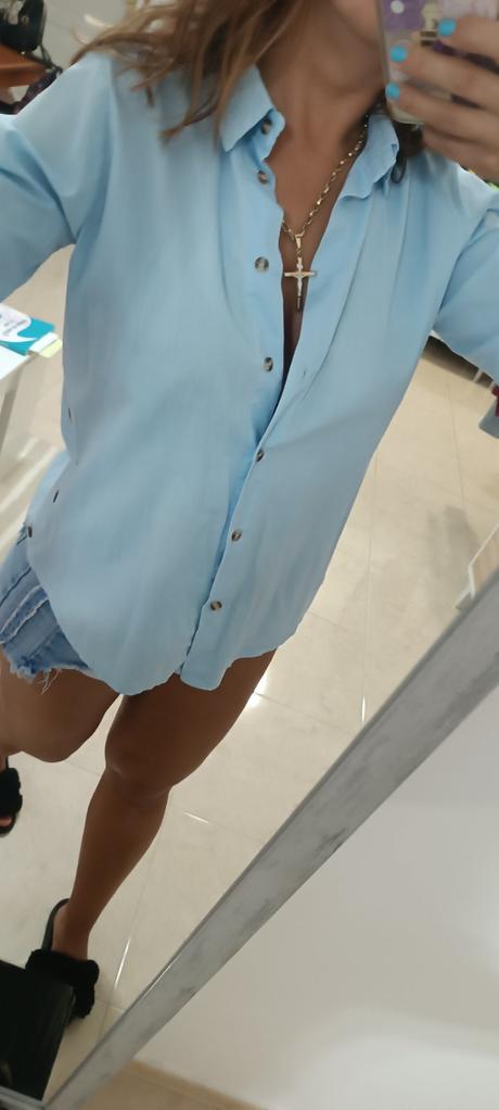 Baby blue košela, s