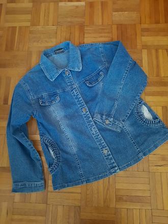 Dievčenská rifľová košeľa/ sako, 158