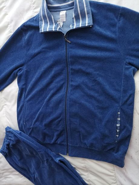 Dámsky bavlnený velúr. domáci úbor fintex nový xxl, xxl