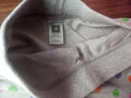 Bodkované trojštvrťové tepláky , carter's,98