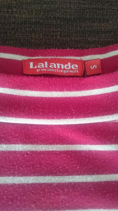 Červené pásikavé tričko, s