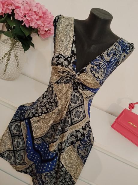 Boho šaty s paisley vzorom, s