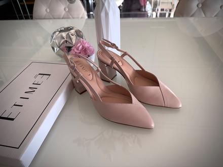 Púdrové kožené lodičky, 37