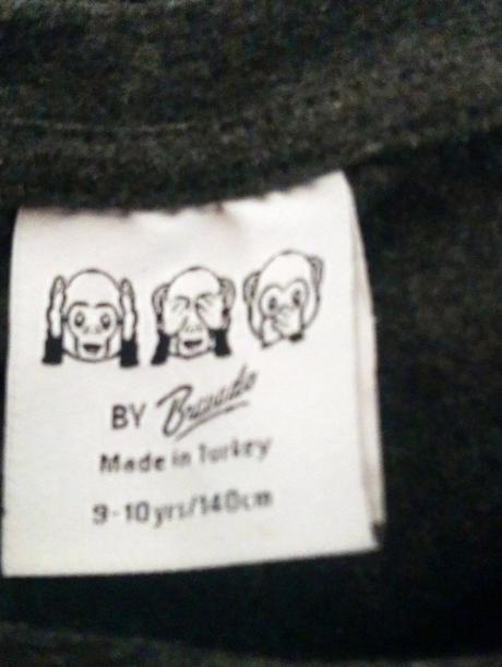 Sivý crop top s farebným motívom, yd, 134/140 cm, 140