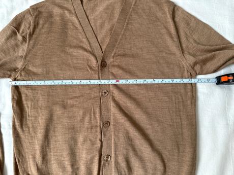 Luxusný kardigan zo merino extra jemnej vlny, l