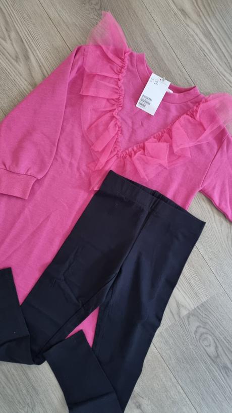 Dvojdielna súprava mikiny a legín, h&m,122