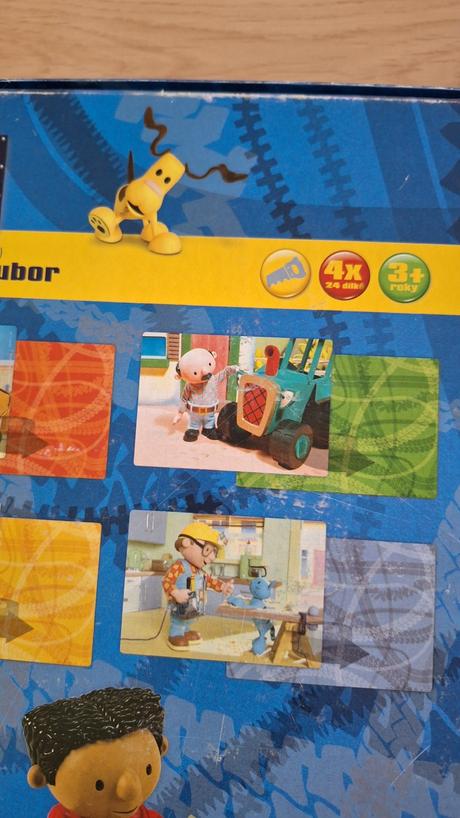 4x puzzle v jednom balení - bořek stavitel, 