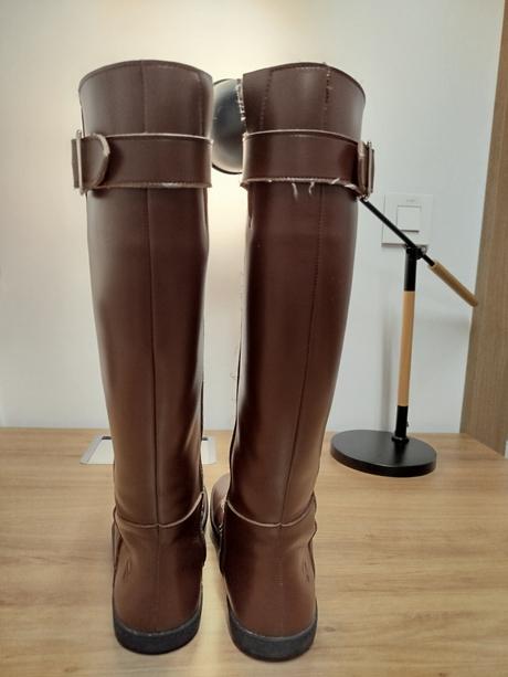 Shapen barefoot vysoké čižmy glam brown vegan, 38