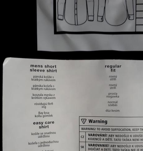 Pánska košeľa, nová, zabalená, f&f,39