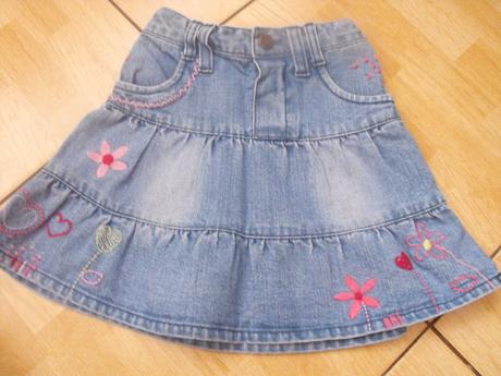 Džínsová volánová suknička ladybird, ladybird,86