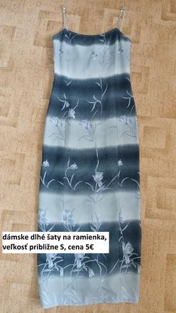 Dámske šaty na ramienka, s