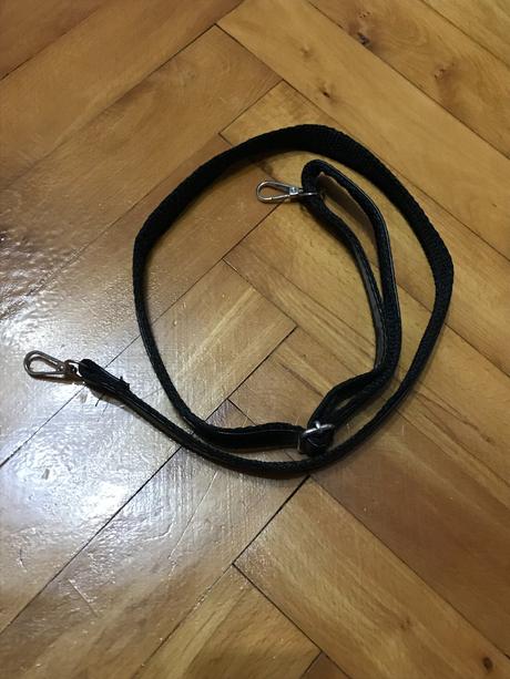 Čierny popruh na tašku - nastaviteľná dĺžka, 