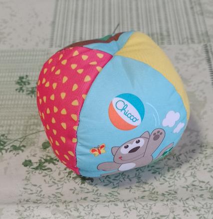 Látková loptička, motív mačička, chicoo, 10 cm, 