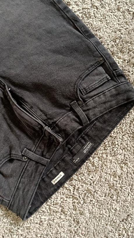 Rifle s čierne a riflova bunda, house,s