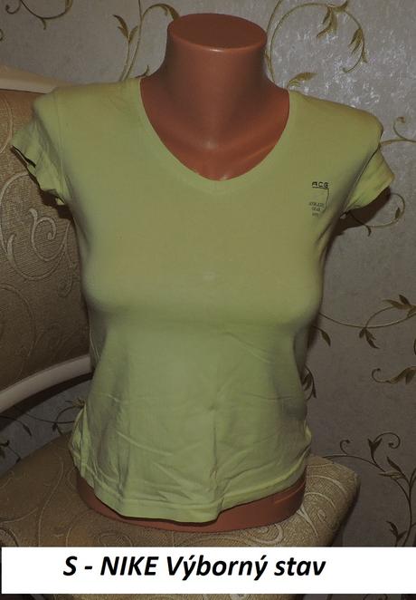 Žlté športové tričko nike, nike,s