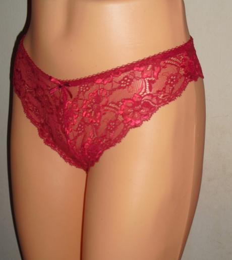 Vinove sexy krajkovane nohavicky, s