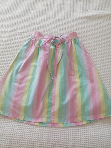 Suknicka pre dievčatka duhove farby vel. 140, 140