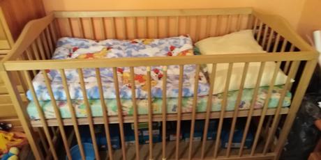 Detská postieľka s madracom, 