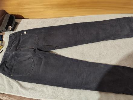 Mäkké pohodlne menchestrove nohavice v 152, h&m,152