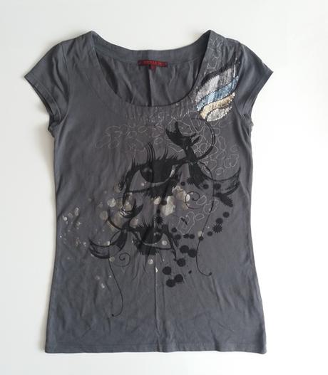 Review tričko s flitrami, s