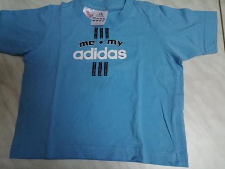Tričko bledomodre adidas, veľ. 92, adidas,92