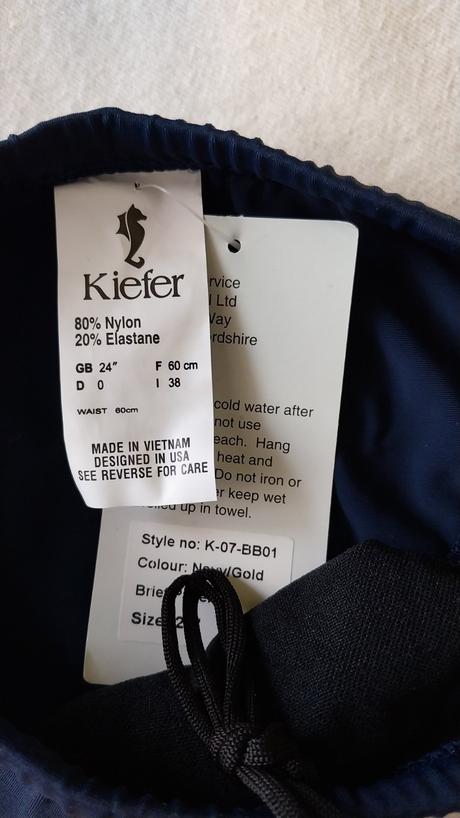 Tmavomodré plavky zn. kiefer veľ. 24, 116