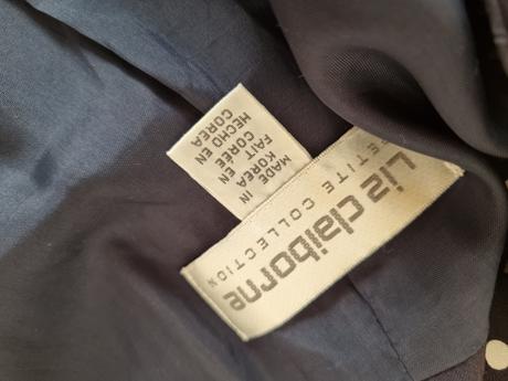 Modro-biele bodkované sako veľ. 40, 40