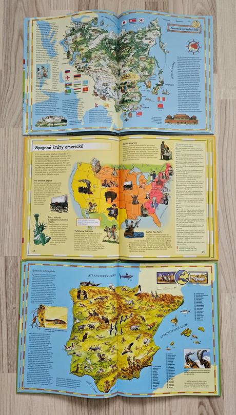 Veľký detský atlas sveta, dejiny sveta a zvierat,