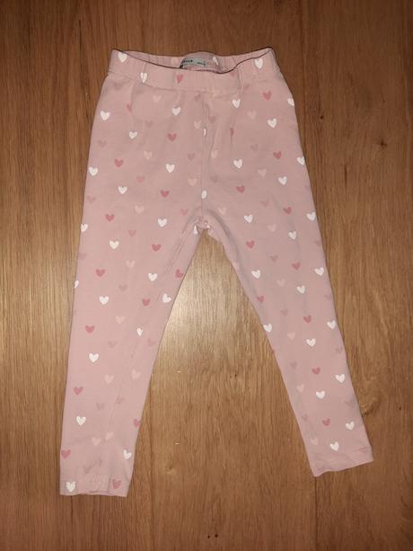 Srdiečkové legínky skoro ako nové, poštovné zdarma, reserved,98
