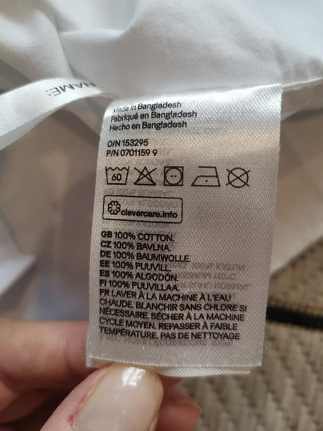 Bavlnená košeľa, h&m,116